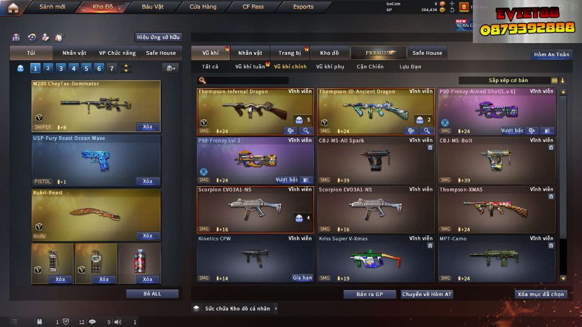 shop acc cf uy tin gia re